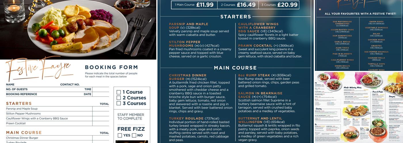 Fox & Hounds Menu