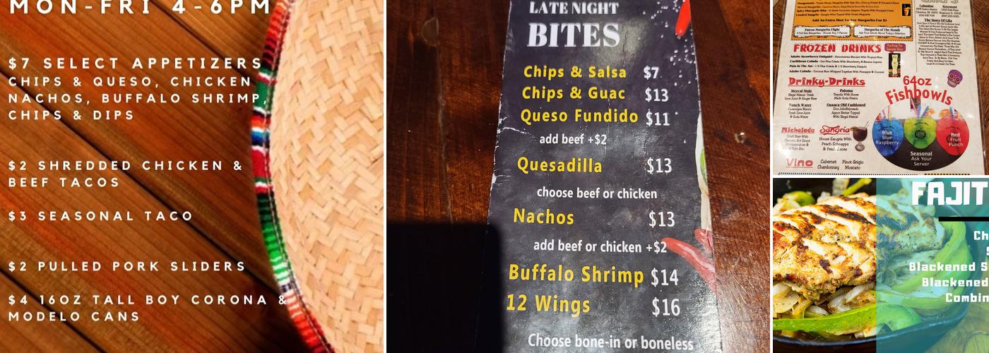 Adobe Gilas Menu