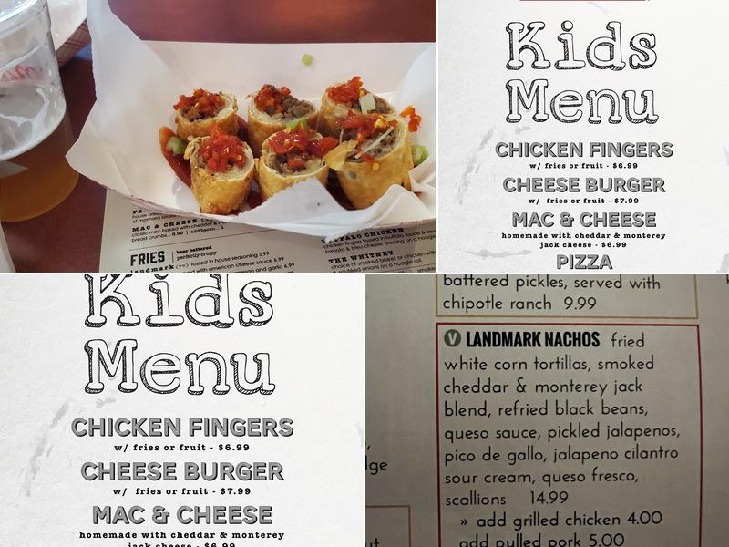 Landmark Americana Menu