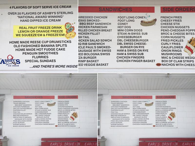 Earl's Dari Drive-In Menu