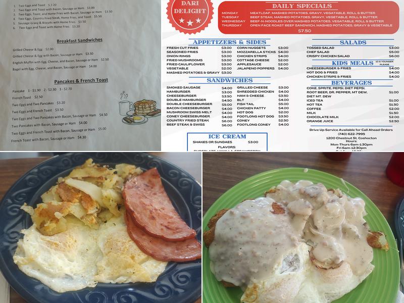 Dari Delight Menu