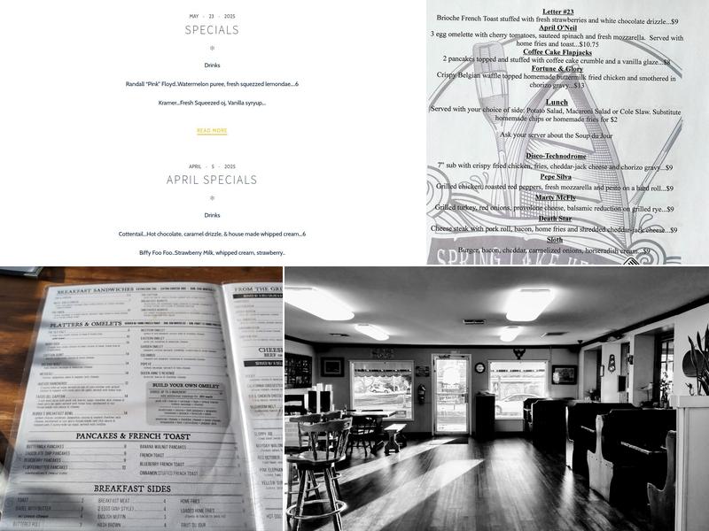 Capsized Cafe Menu