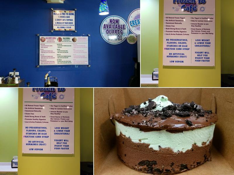 Fro Yo Cafe Menu