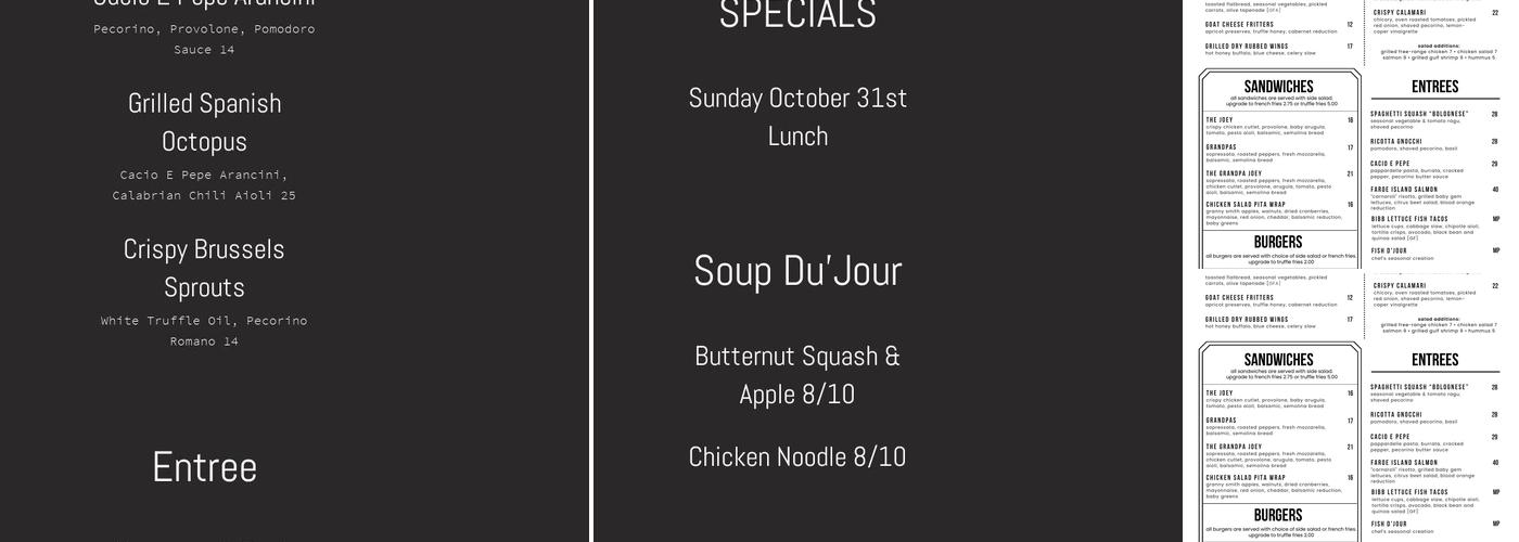 d'jeet Menu