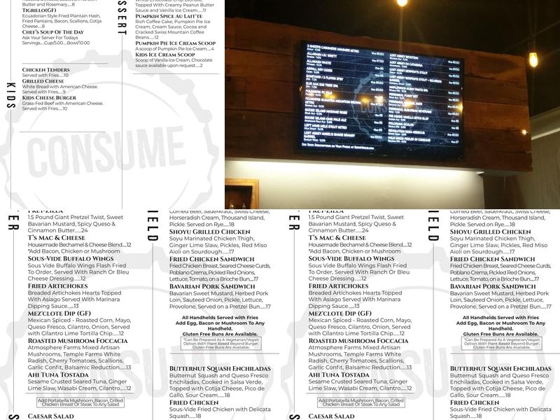 Consume Menu