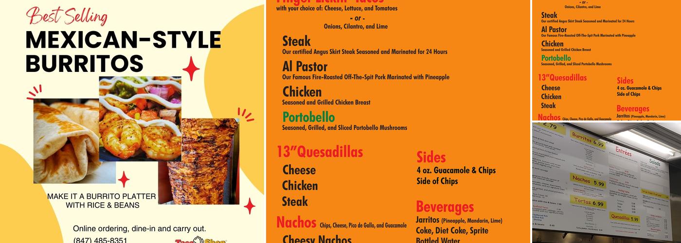 Taco Shop Menu
