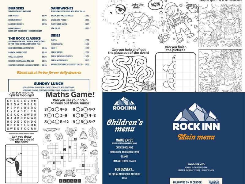 The Rock Inn Menu