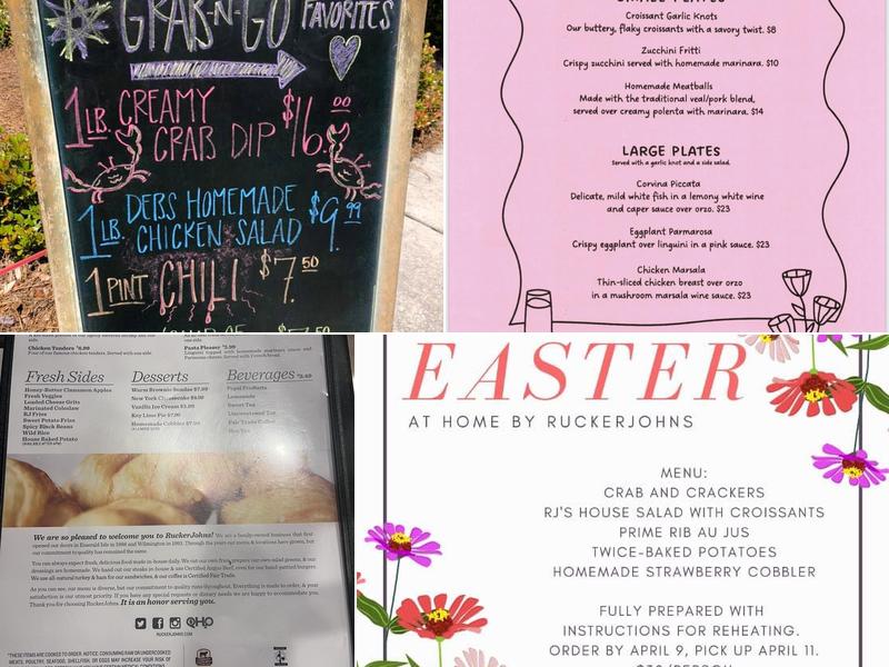 Rucker Johns Restaurant Menu