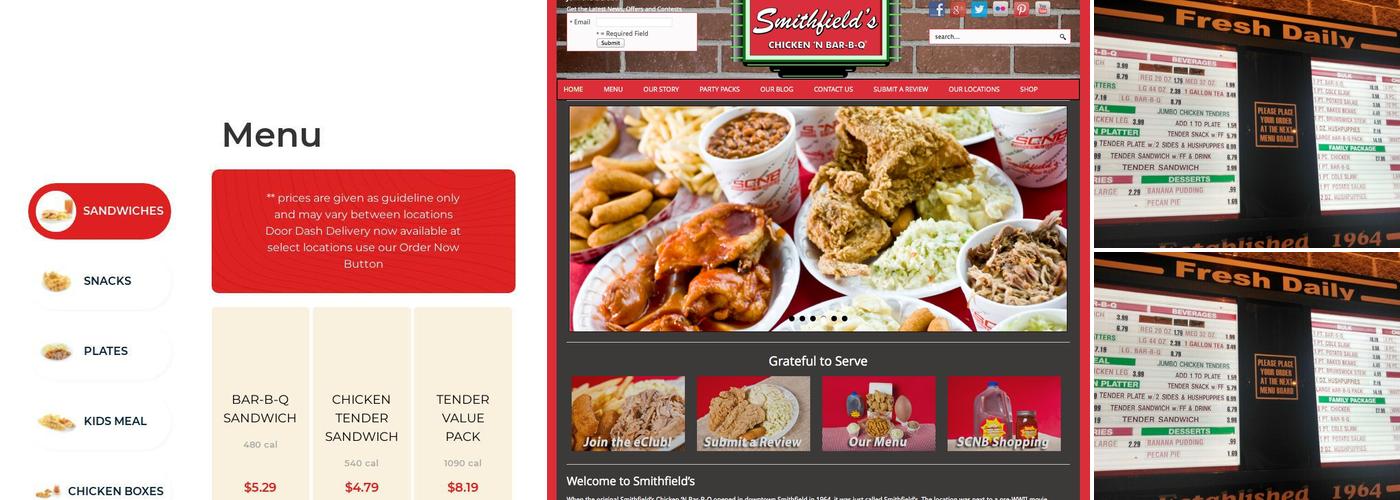 Smithfield's Chicken 'N Bar-B-Q Menu