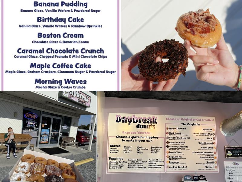 Daybreak Donuts Menu