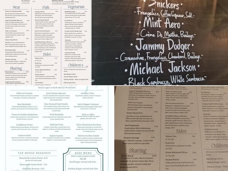 Tap House Bar & Bistro Menu