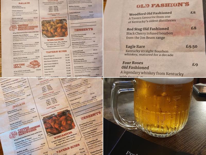 Holmfirth Tavern Menu