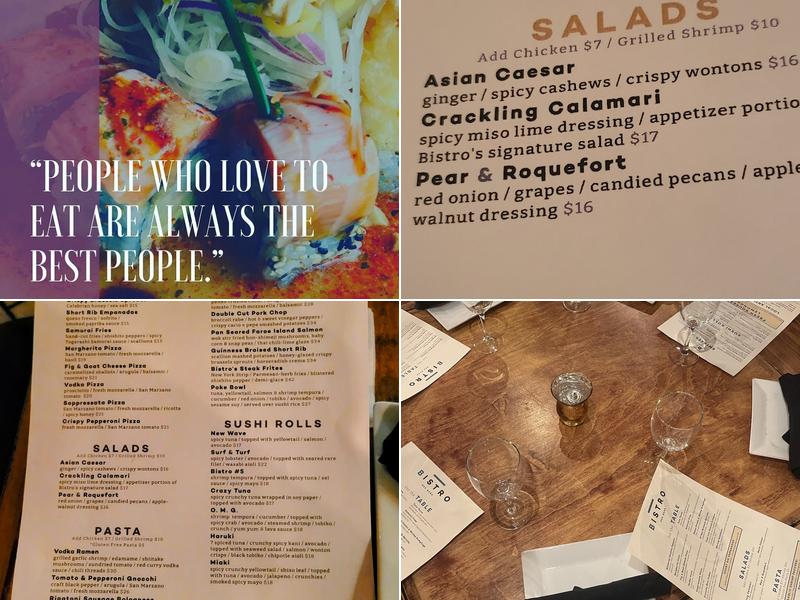 Bistro Red Bank Menu