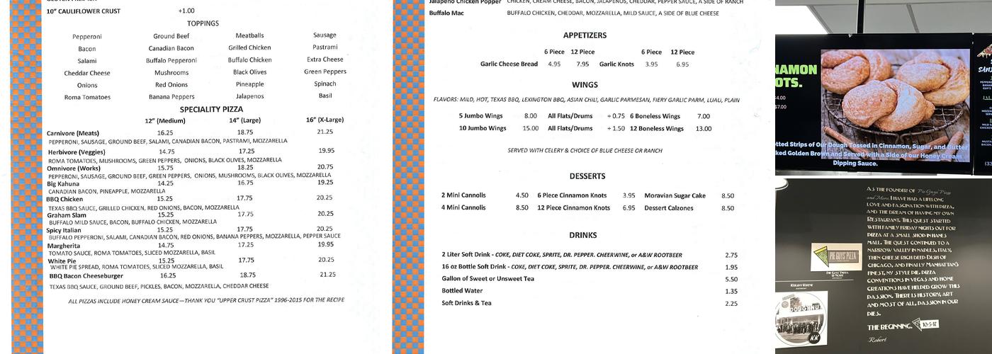 Pie Guys' Pizza Menu