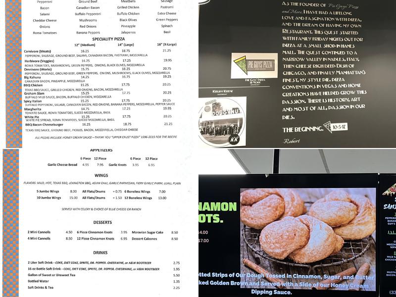 Pie Guys' Pizza Menu