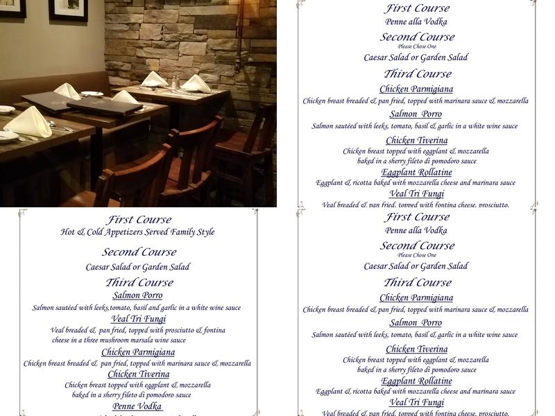 Andrea's Menu