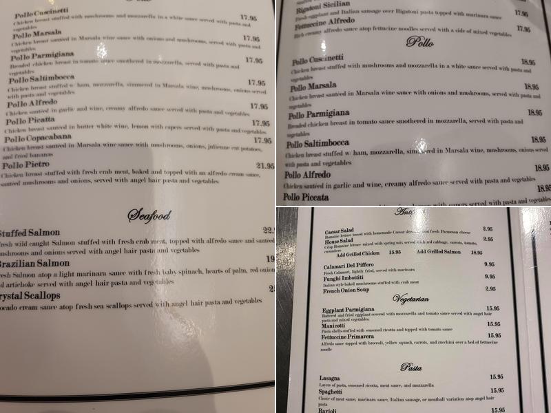 Santos Chef Menu
