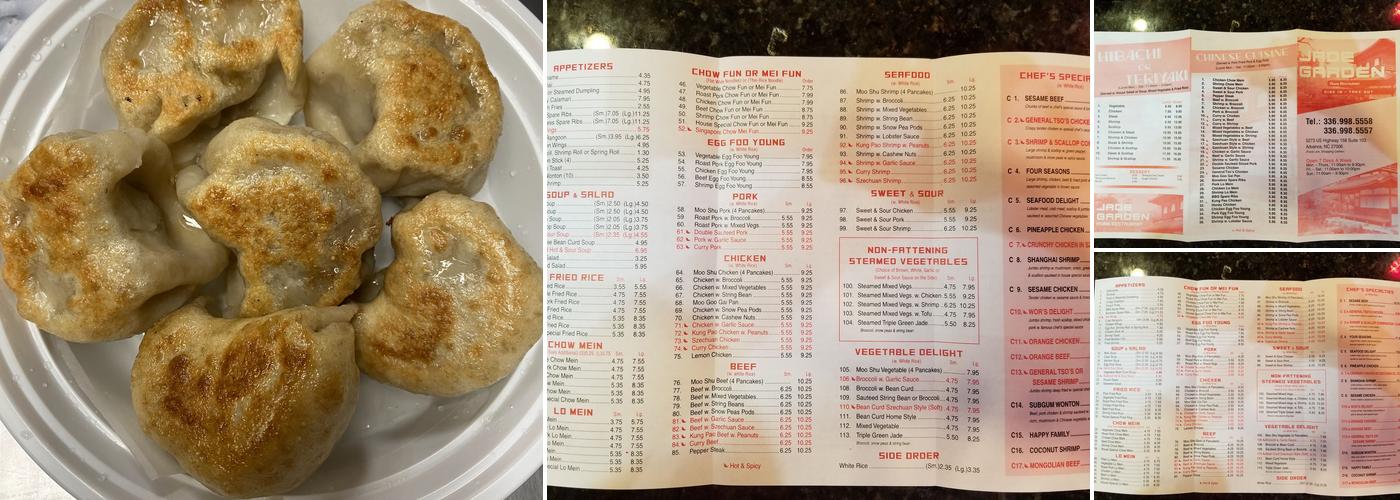 Jade Garden Menu