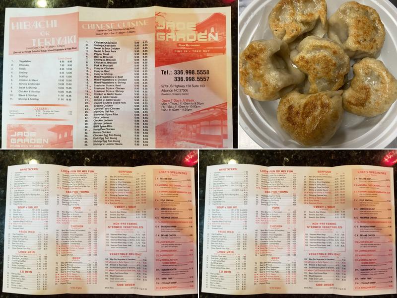 Jade Garden Menu