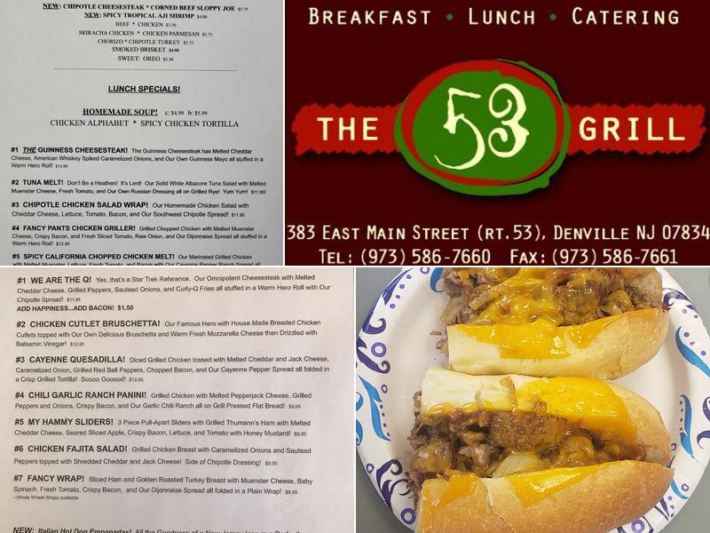 The 53 Grill Menu