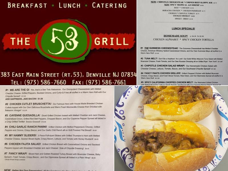 The 53 Grill Menu