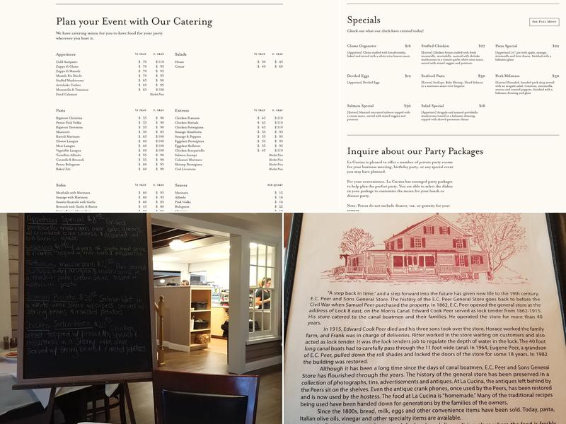La Cucina Menu
