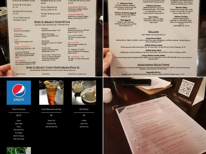 Shoto Japanese Steakhouse & Seafood Menu