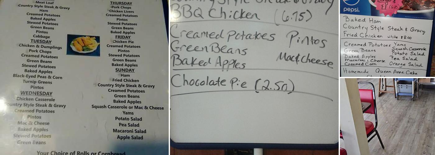 Jim’s Grill Menu