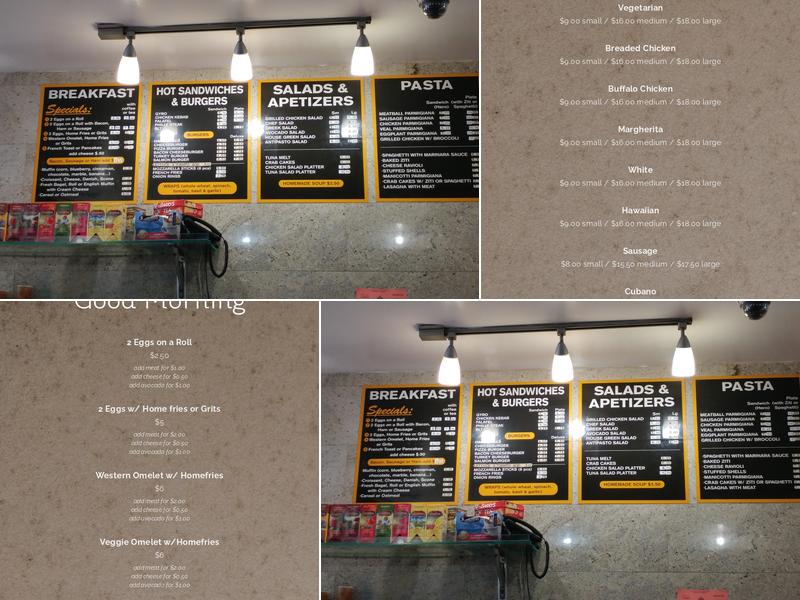 10th Avenue Pizza & Cafe Menu