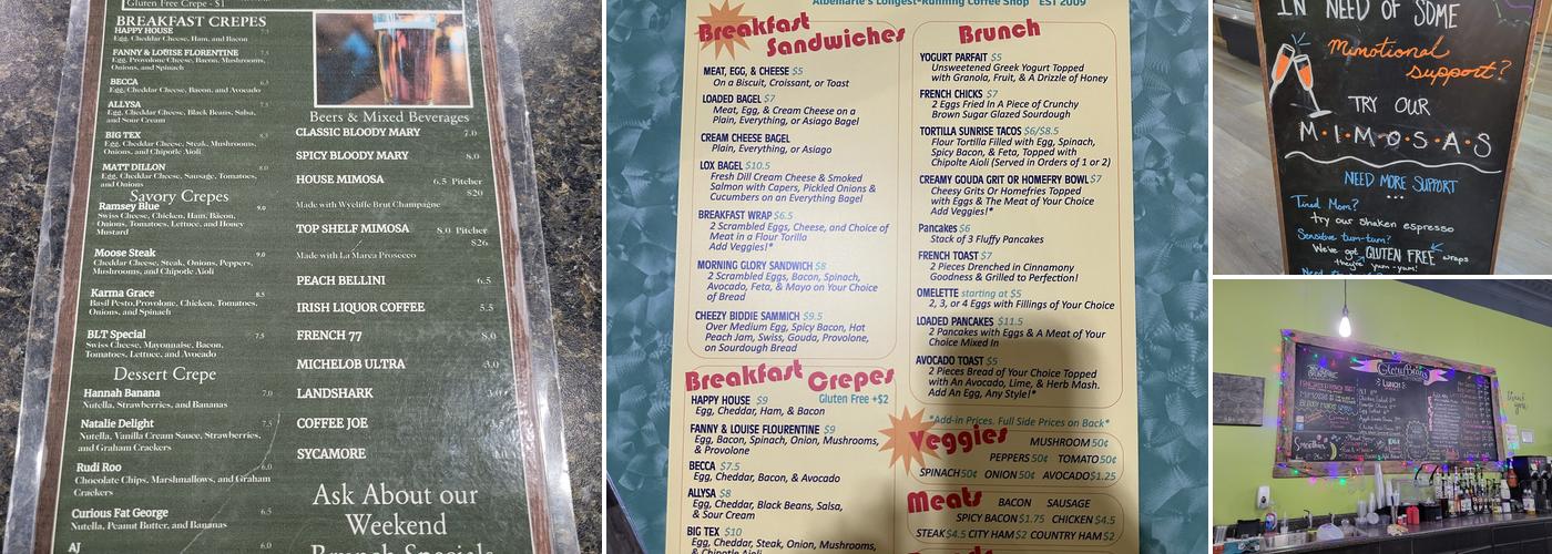 GloryBeans CoffeeHouse Menu