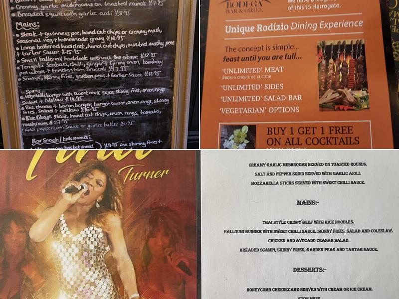 The Joiners Arms Menu