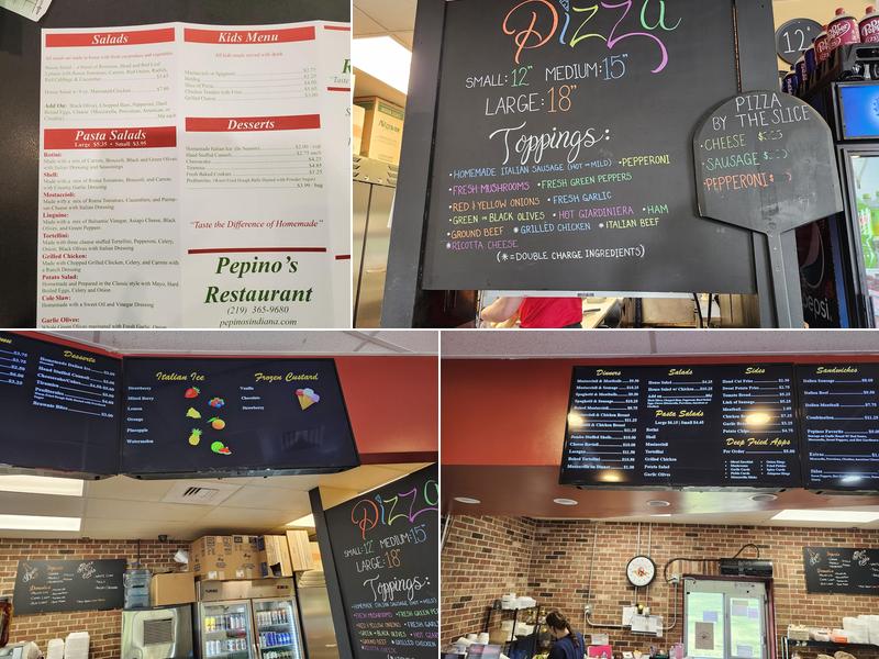 Pepino's Restaurant Menu