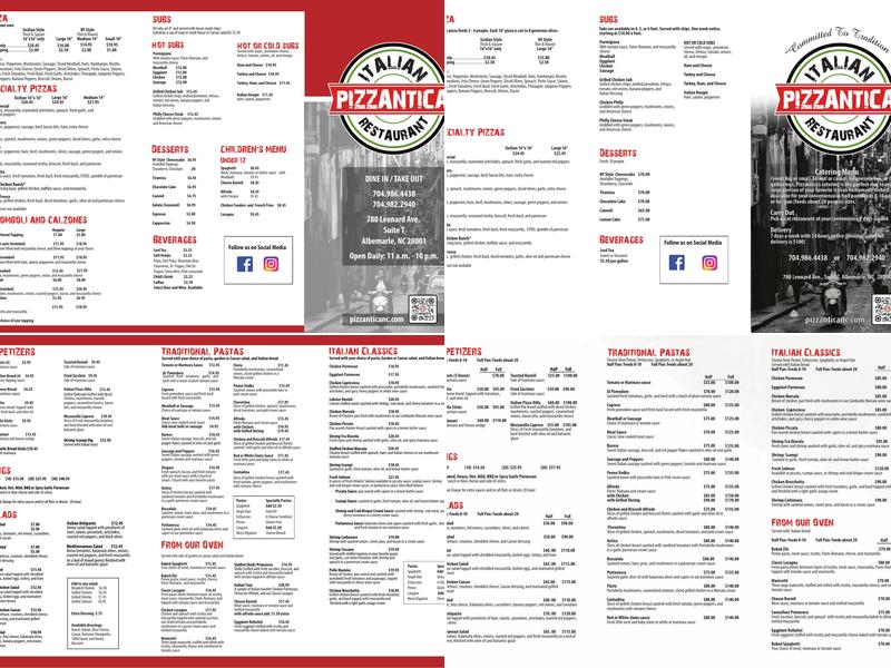 PizzAntica Menu