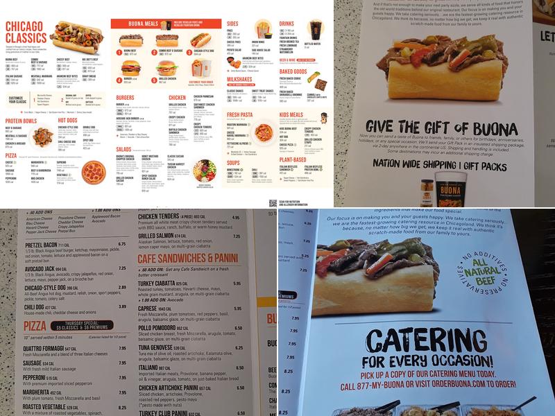 Buona - Schererville Menu