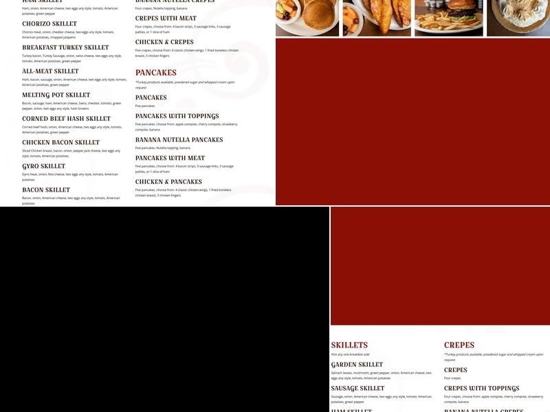 Round the Clock Highland Menu