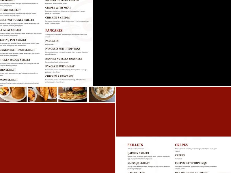 Round the Clock Highland Menu