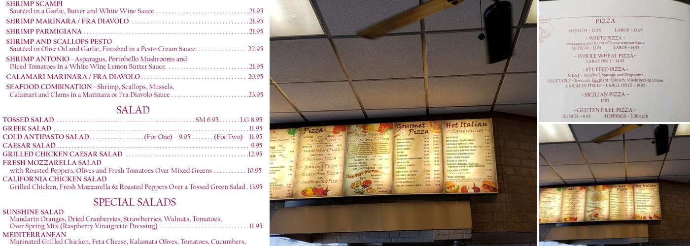 Arminio's Italian Corner Menu