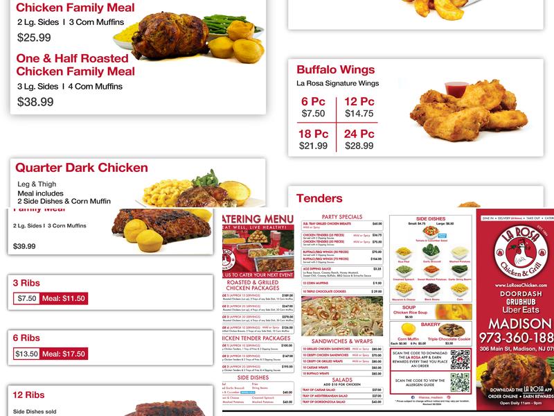 La Rosa Chicken & Grill - Madison Menu