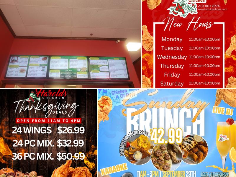 Harold's Chicken of Dyer #19 Menu