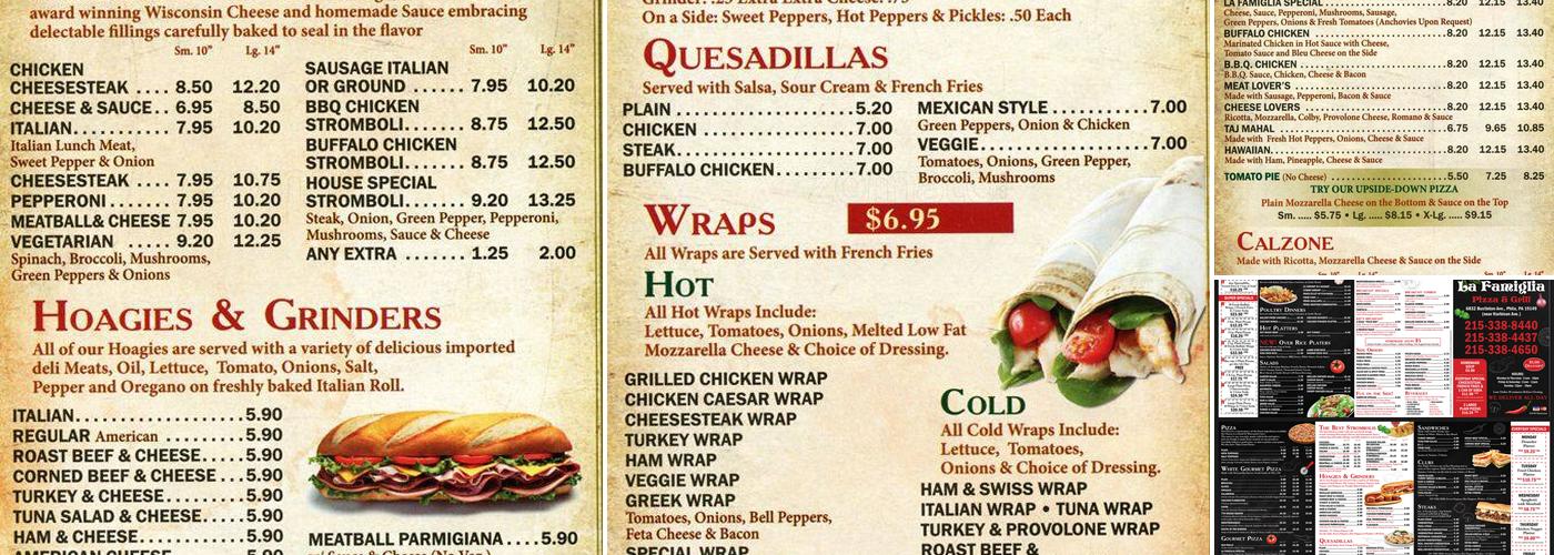 Mama Mias Pizza & Wings Menu