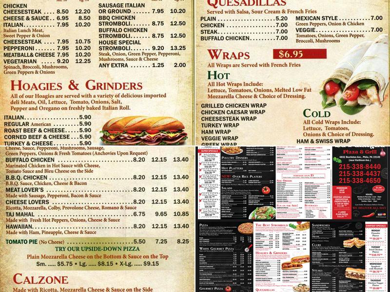 Mama Mias Pizza & Wings Menu