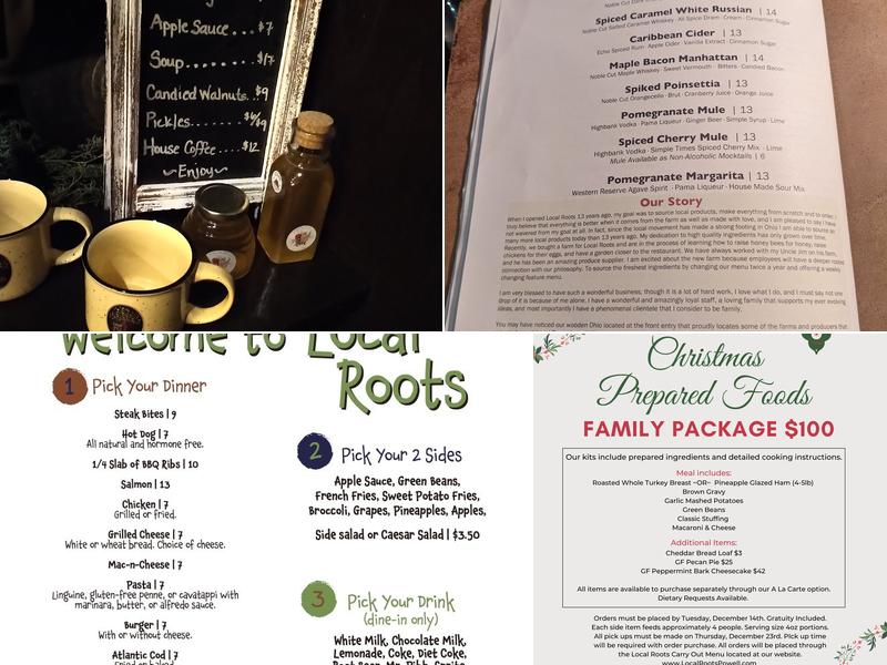Local Roots Menu