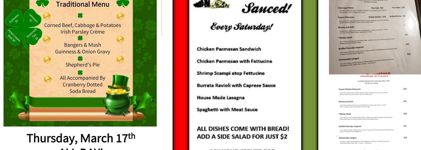 TimeOut Tavern Menu