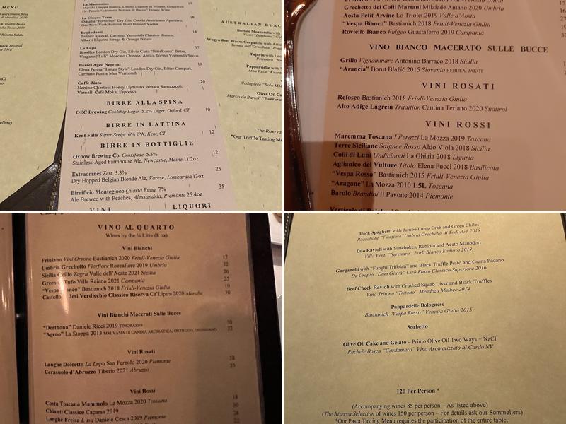 Babbo Menu