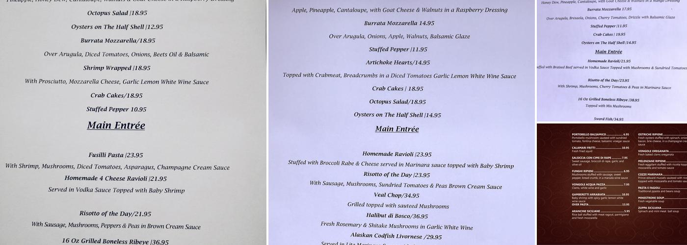 Lassoni Menu