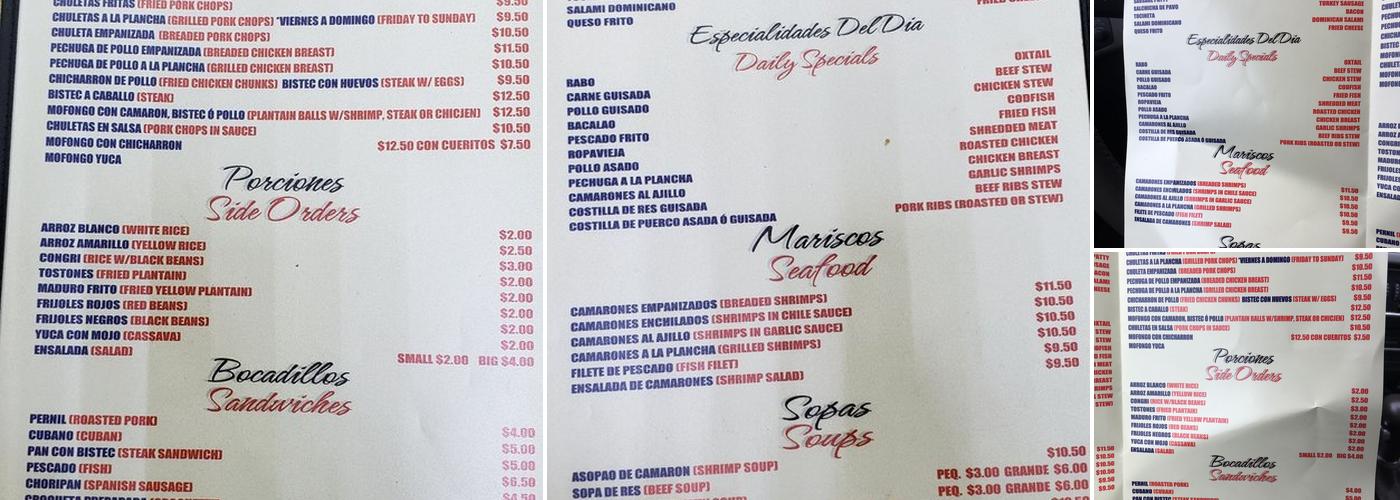 Melanie's Restaurant Menu