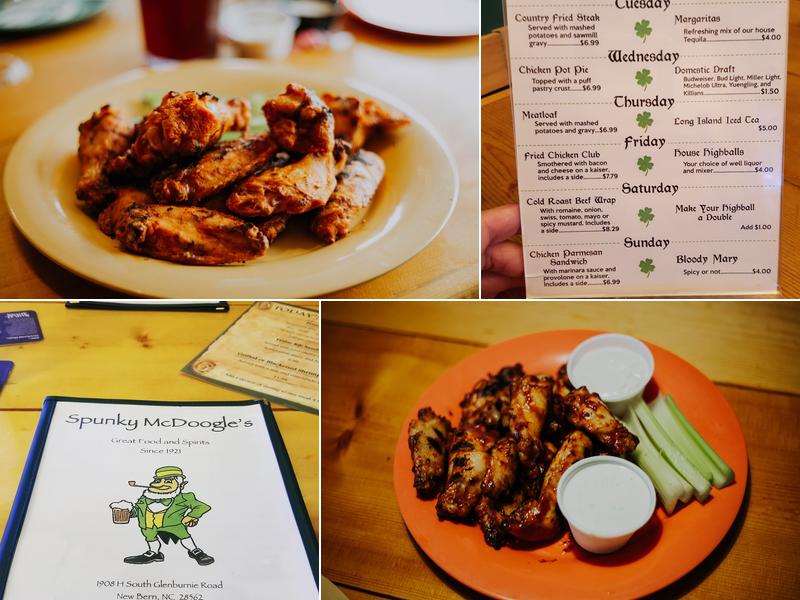 Spunky McDoogle's Menu