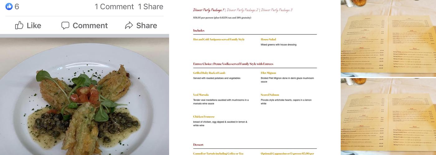 Vincenzo’s ristorante Menu