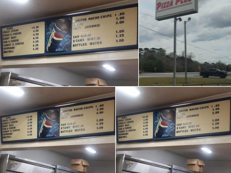 Pizza Plus Menu