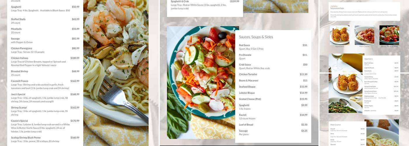 Joe Italiano's Maplewood Hammonton Menu